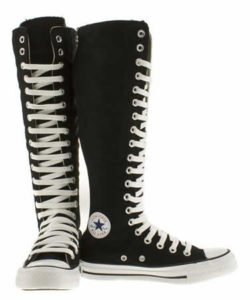 converse knee high tennis shoes